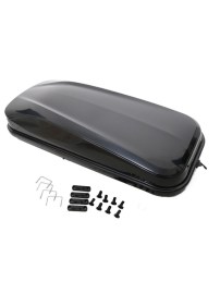 Автобокс Junior Easy 430 литра 85 mm крепежи и с ключ - черен гланц 