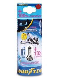 Халогенни крушки H7 12V 55W +100% 4000K E4 Goodyear