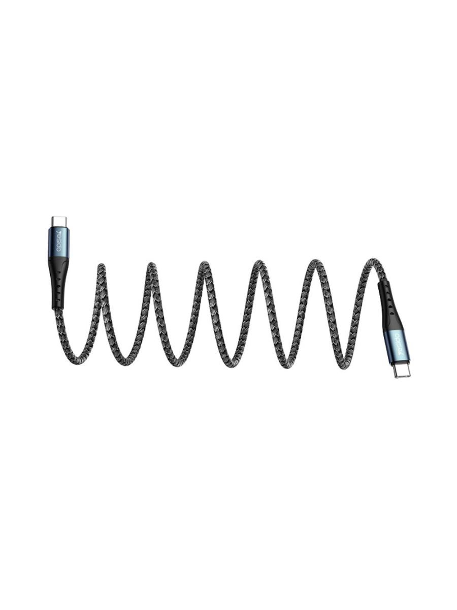 Кабел USB Type-C към Type-C YESIDO PowerLine 60W – 120см, 5Gbps