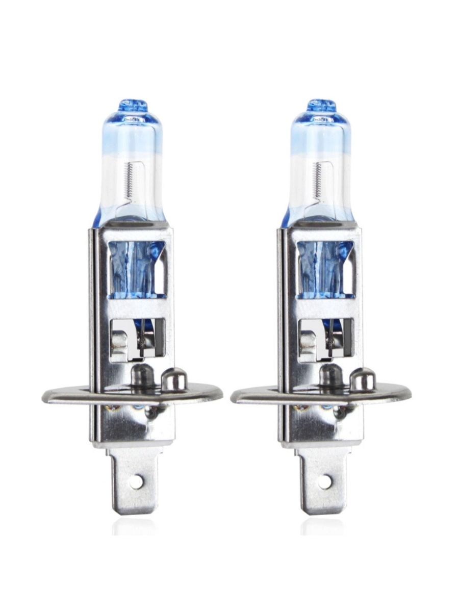 Комплект от 2бр. халогенни крушки H1 12V 55W LumiTec LIMITED +130% бяла светлина