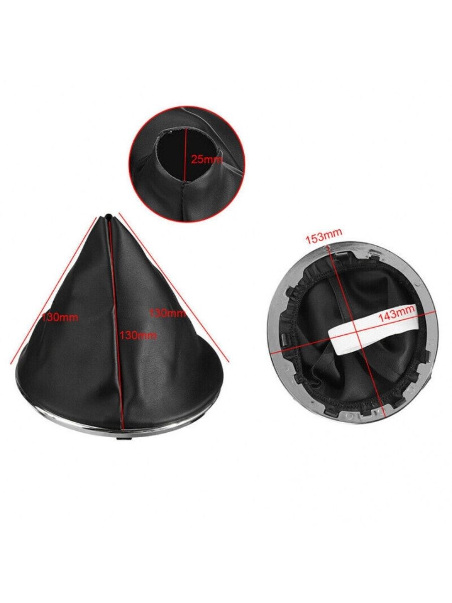 Кожен маншон за скоростен лост от еко кожа за Fiat 500 / 500C (2007-2015)