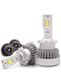 LED крушки D2S – Комплект 2 броя Canbus за фабричен Xenon 12-24V 50000lm 6000