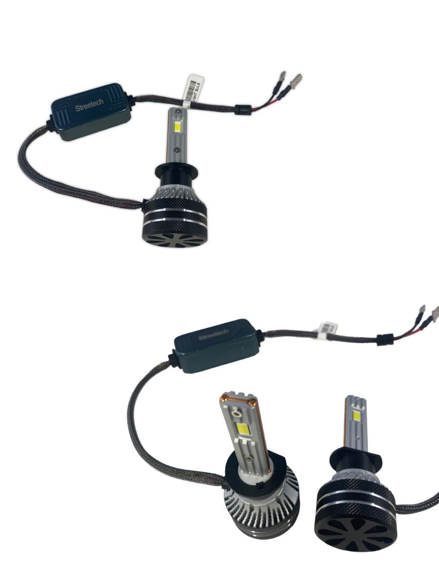 LED крушки H1 Streetech STN2 – 150 000 лукса, 45W, Canbus 6000K – 1500% повече светлина