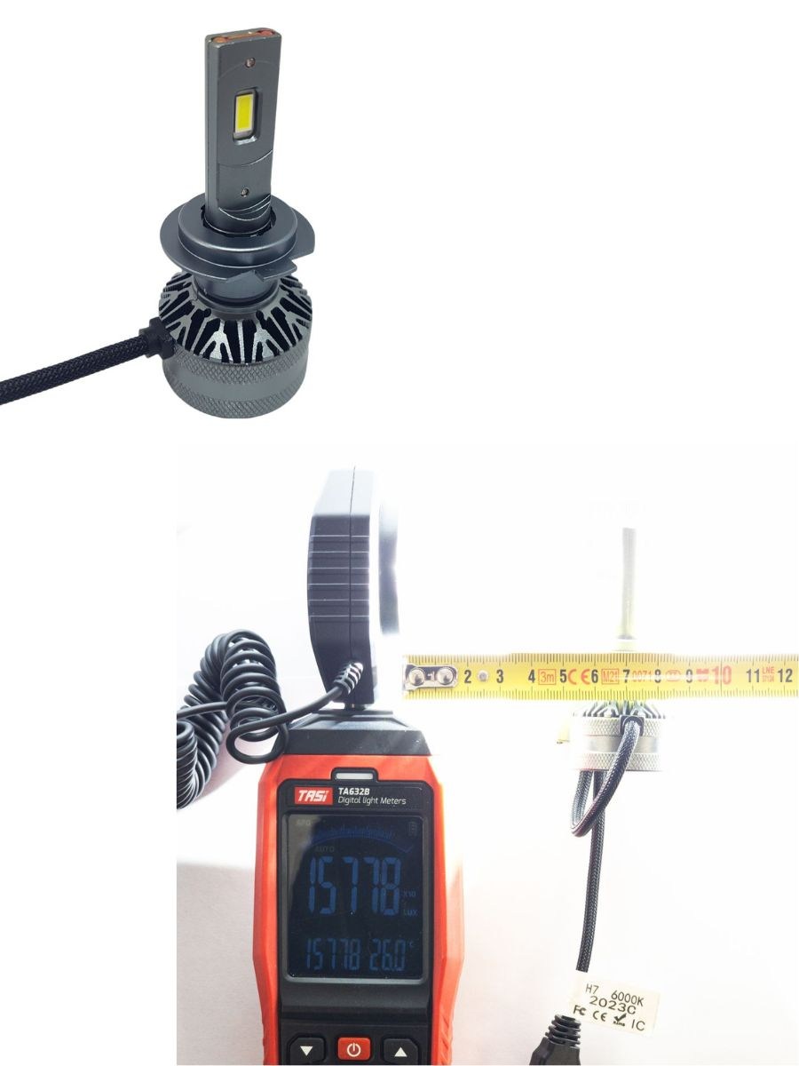 Лед крушки - Led система H7 модел A60 за фарове - 155 000 Лукса, 55W, Canbus 4300K