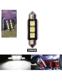 LED Крушки за плафон - 3 SMD 5050 39мм 12V Бяла Светлина Canbus