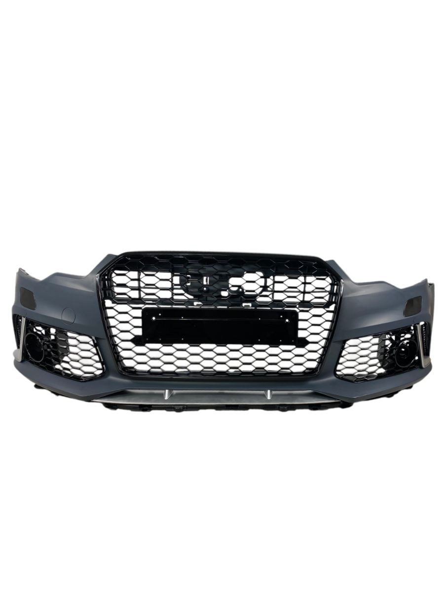 Предна броня за Audi A6 (2011-2014) - RS6 Design с отвори за парктроник 