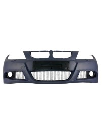 Предна броня за BMW E90 / E91 (2005-2008) - M-Tech дизайн с отвори за пръскалки, без парктроник грундирана 