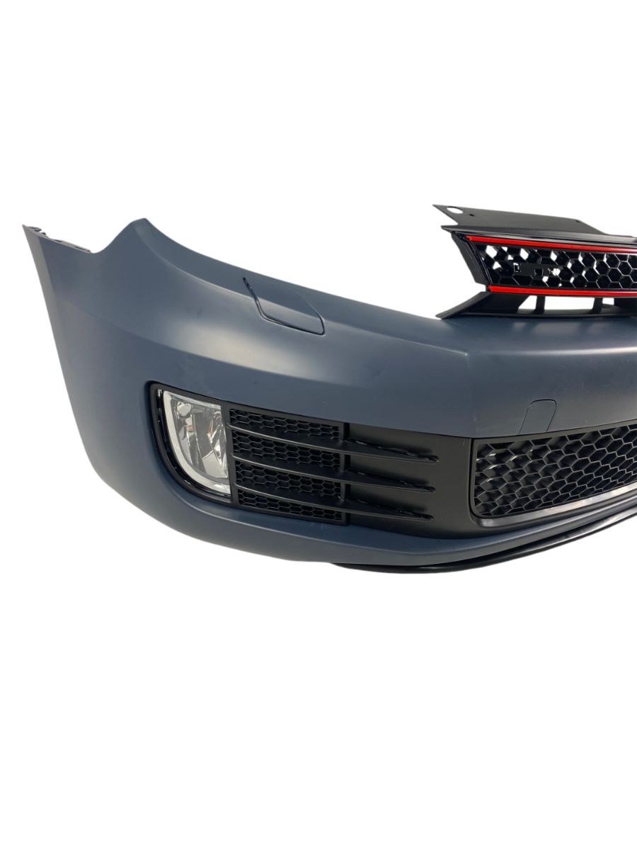 Предна броня за VW Golf 6 – GTI дизайн с решетка и халогени