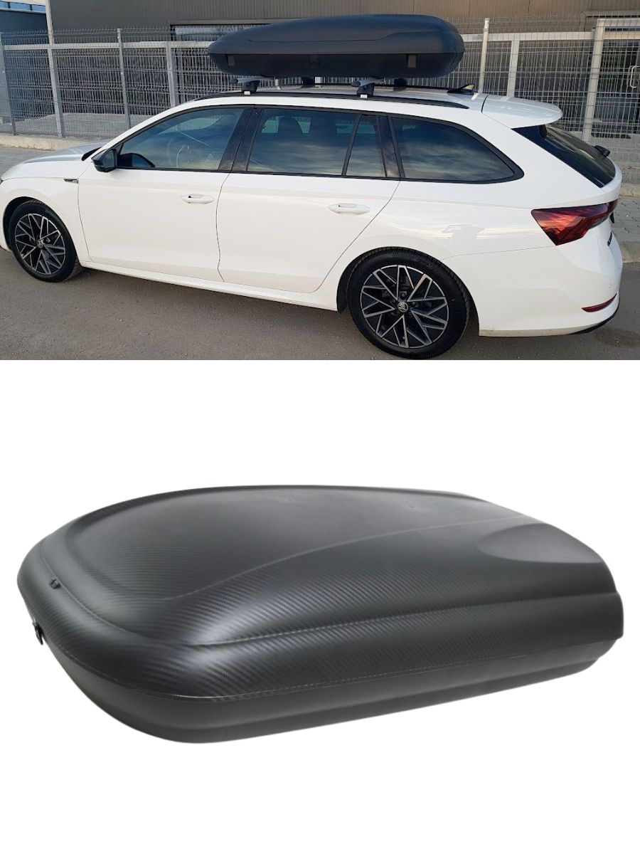 Автобокс Art Plast с ключ 400 литра - черен карбон - Image 4