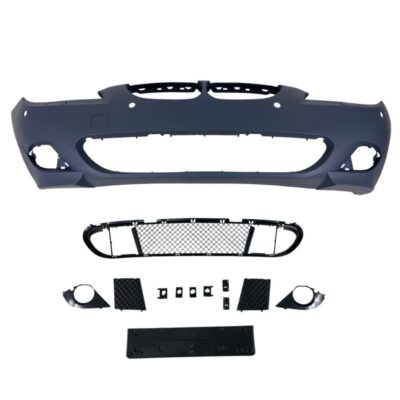 Предна броня за BMW E60 (2003-2007) – M-Tech дизайн с отвори за парктроник 24mm