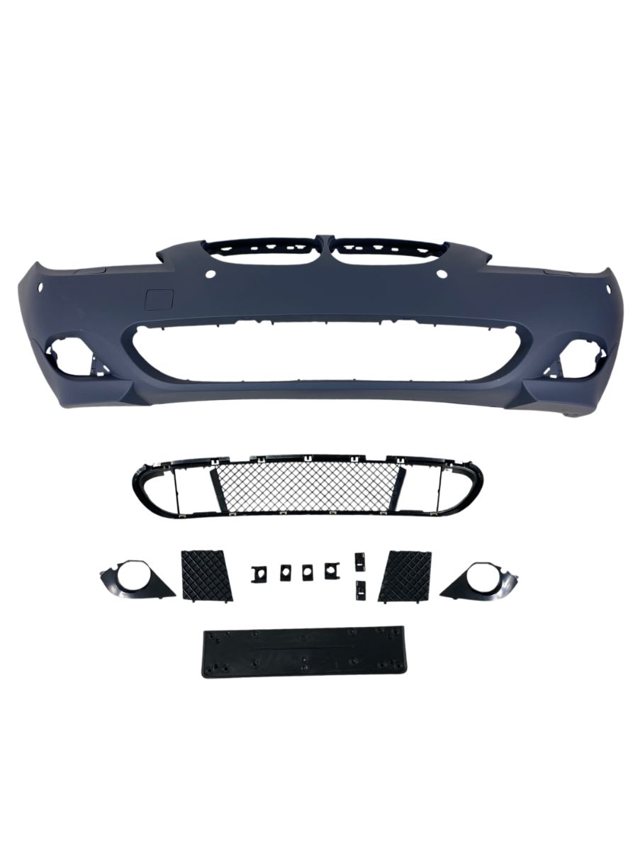 Предна броня за BMW E60 (2003-2007) - M-Tech дизайн с отвори за парктроник 24mm - Image 2