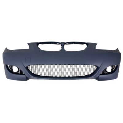 Предна броня за BMW E60/E61 sedan/combi – M5 дизайн с отвори за халогени, грундирана