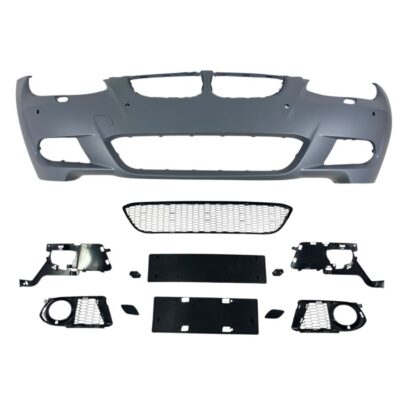 Предна броня за BMW E92 (2006-2009) – M-Tech дизайн с отвори за халогени и парктроник