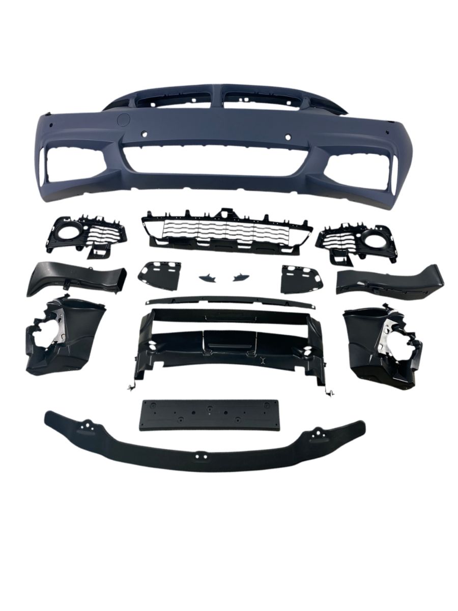 Предна броня за BMW F32 / F36 (2013-2020) - M-Tech дизайн с отвори за халогени и парктроник - Image 3
