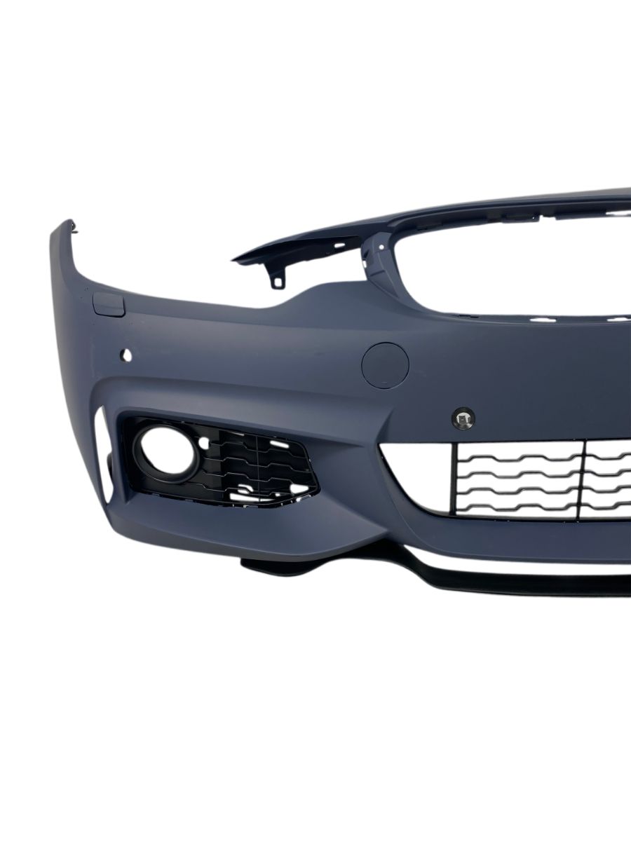 Предна броня за BMW F32 / F36 (2013-2020) - M-Tech дизайн с отвори за халогени и парктроник - Image 4