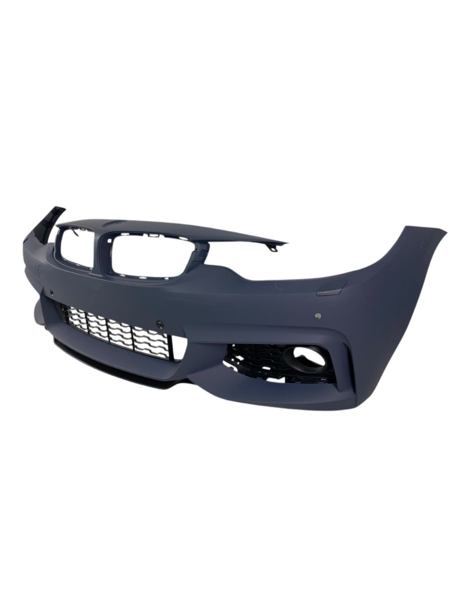 Предна броня за BMW F32 / F36 (2013-2020) - M-Tech дизайн с отвори за халогени и парктроник - Image 2