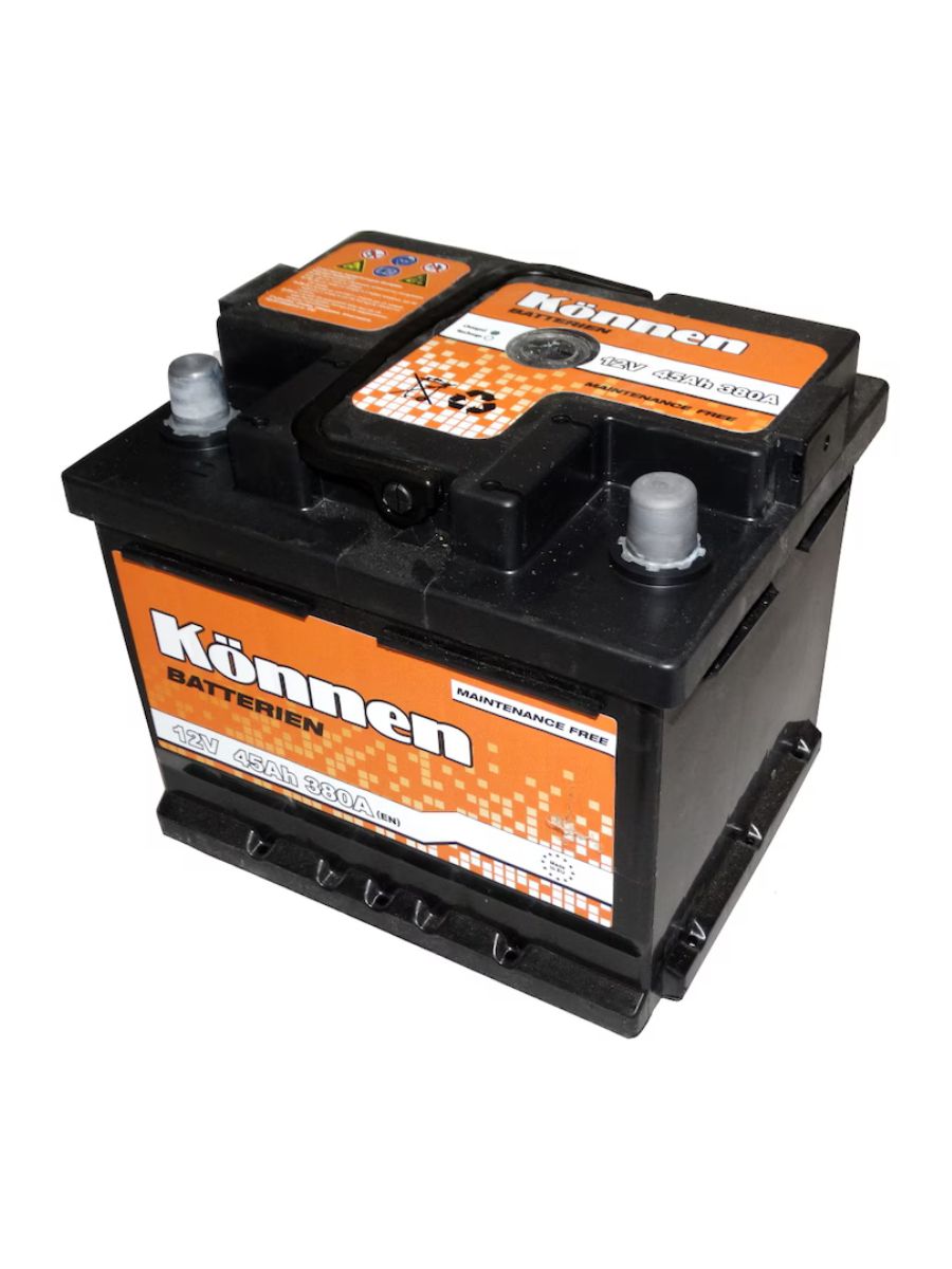 Акумулатор Konnen 45Ah 12V 380A R+ – стартерен акумулатор за BMW, VW, Audi, Opel