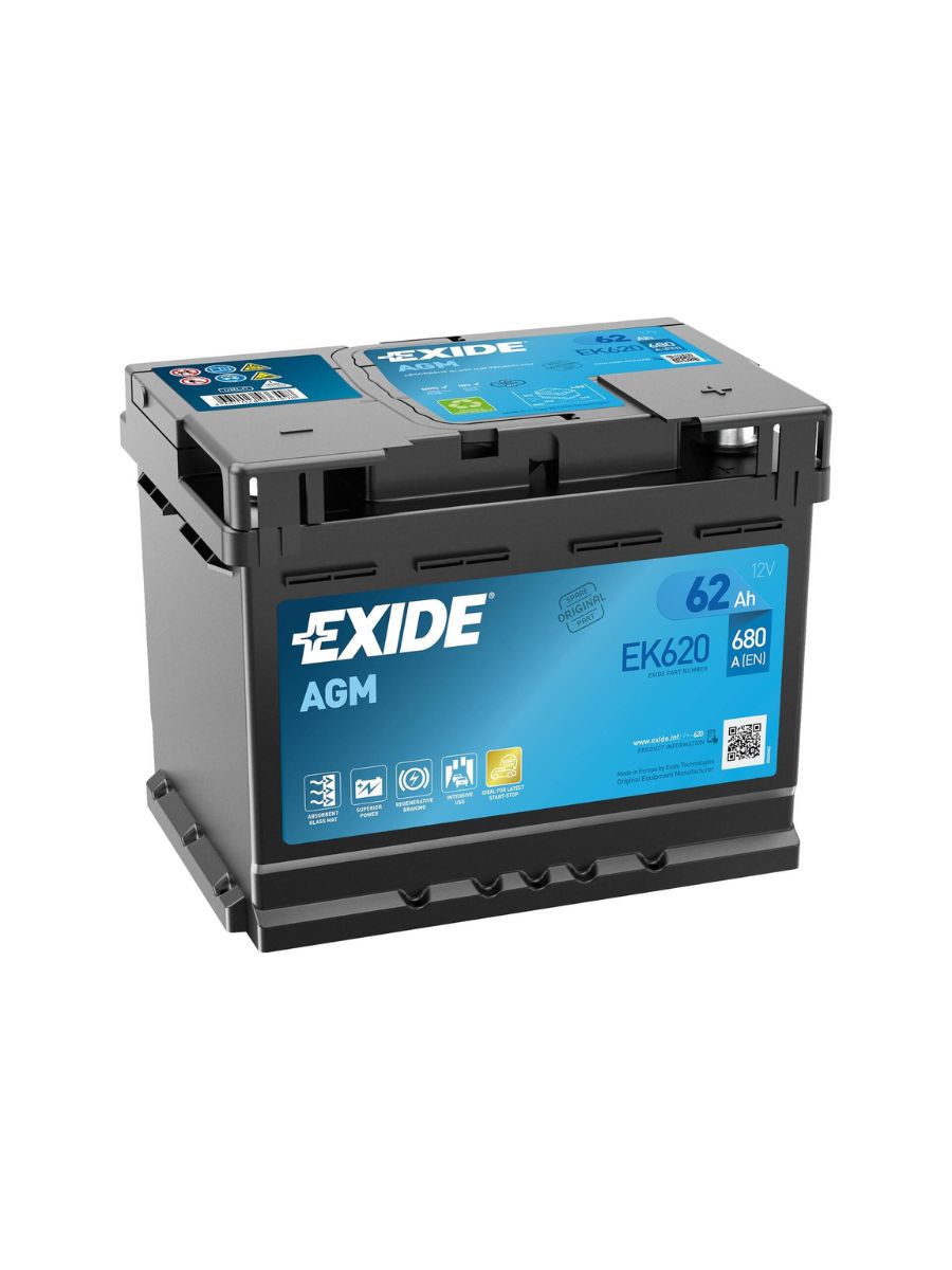 Акумулатор Start-Stop EXIDE AGM 62Ah 680A 12V