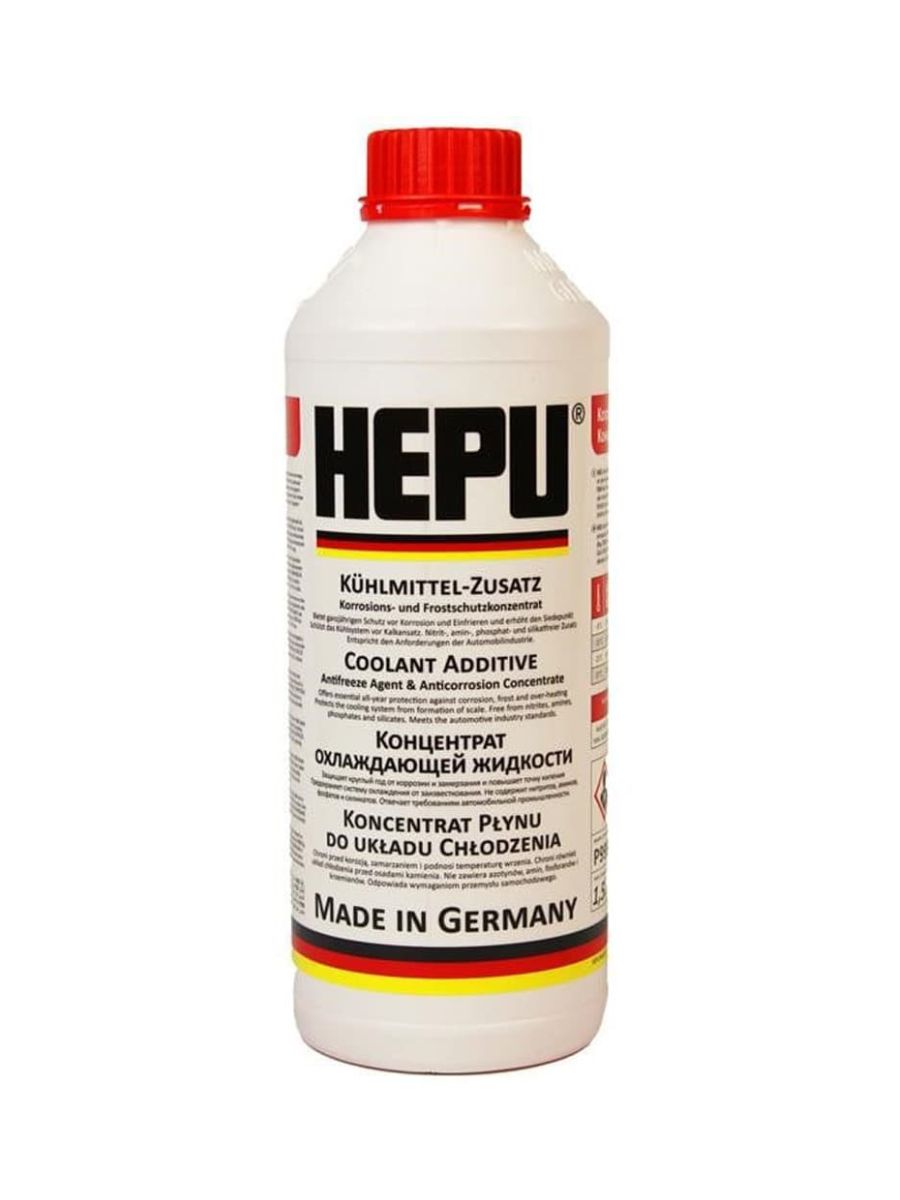 Антифриз HEPU G12 червен концентрат 1.5L