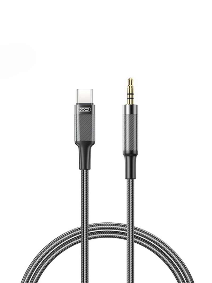 AUX кабел към Type-C 3.5 мм, 1 метър /черен/ XO NB-R279B