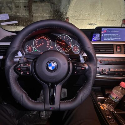 BMW M спортен волан за F30/F31/F32/F36/F15/F16/ F25 – Plug & Play с AirBag
