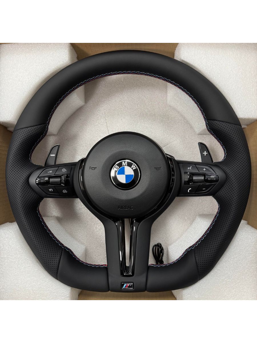 BMW M спортен волан за F30/F31/F32/F36/F15/F16/ F25 – Plug & Play с AirBag