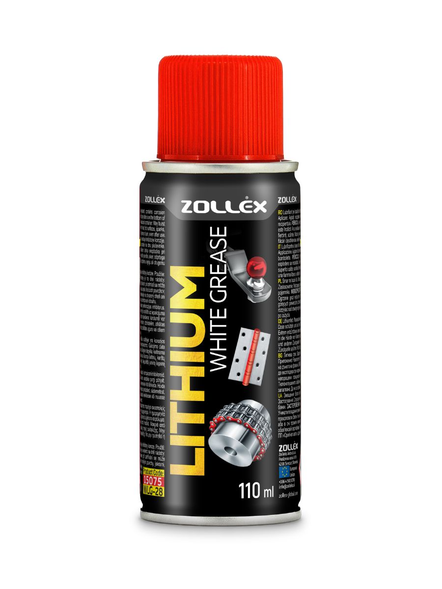 Бяла литиева грес Zollex 110ml спрей – смазка