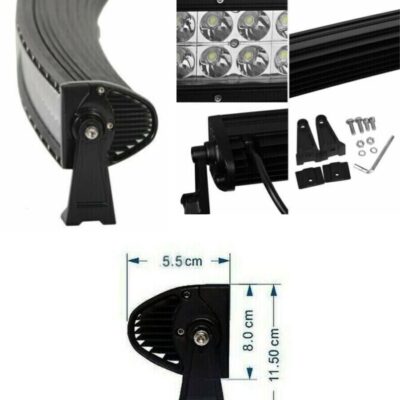 Извит LED бар 56 см (22”) Slim – 120W 40 LED 12V/24V офроуд прожектор