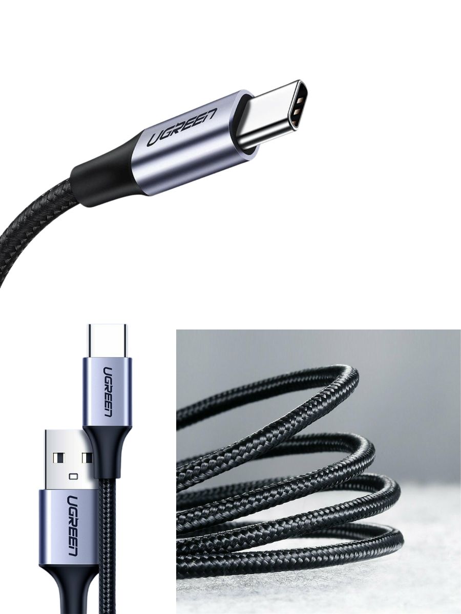 Кабел – USB към TypeC, 60W, 2 метра UGREEN US288 USB - Image 2