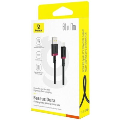 Кабел за телефон Type C – USB-A BASEUS1м, 60W, Dura