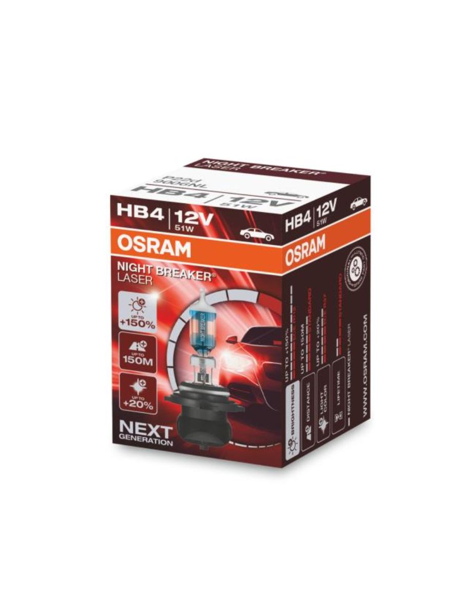Крушка HB4 OSRAM 12V 51W NIGHT BREAKER LASER +150%
