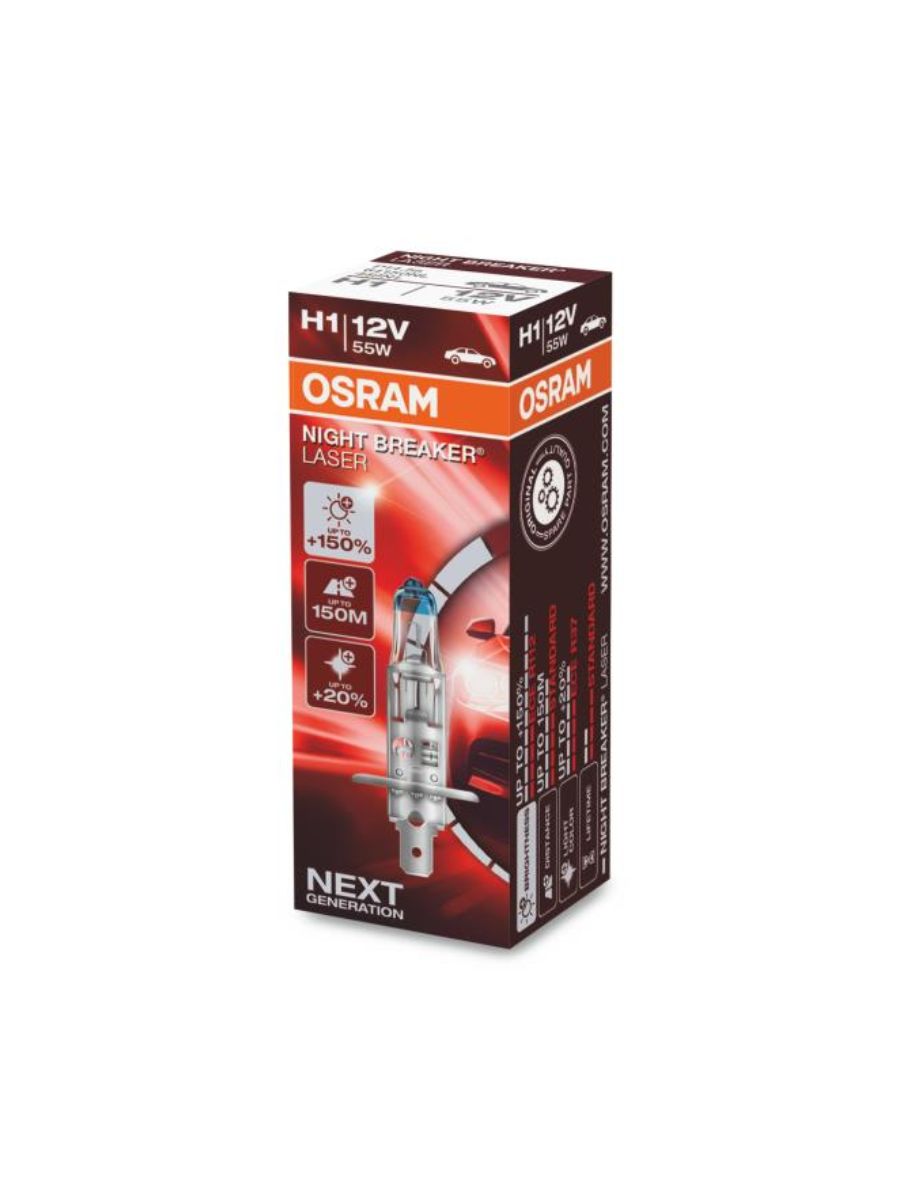 Крушка OSRAM H1 Night Breaker Laser 12V 55W
