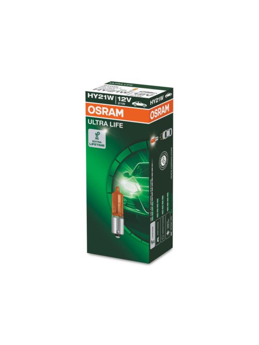 Крушка мигачи OSRAM HY21W 12V 21W BAW9s оранжева