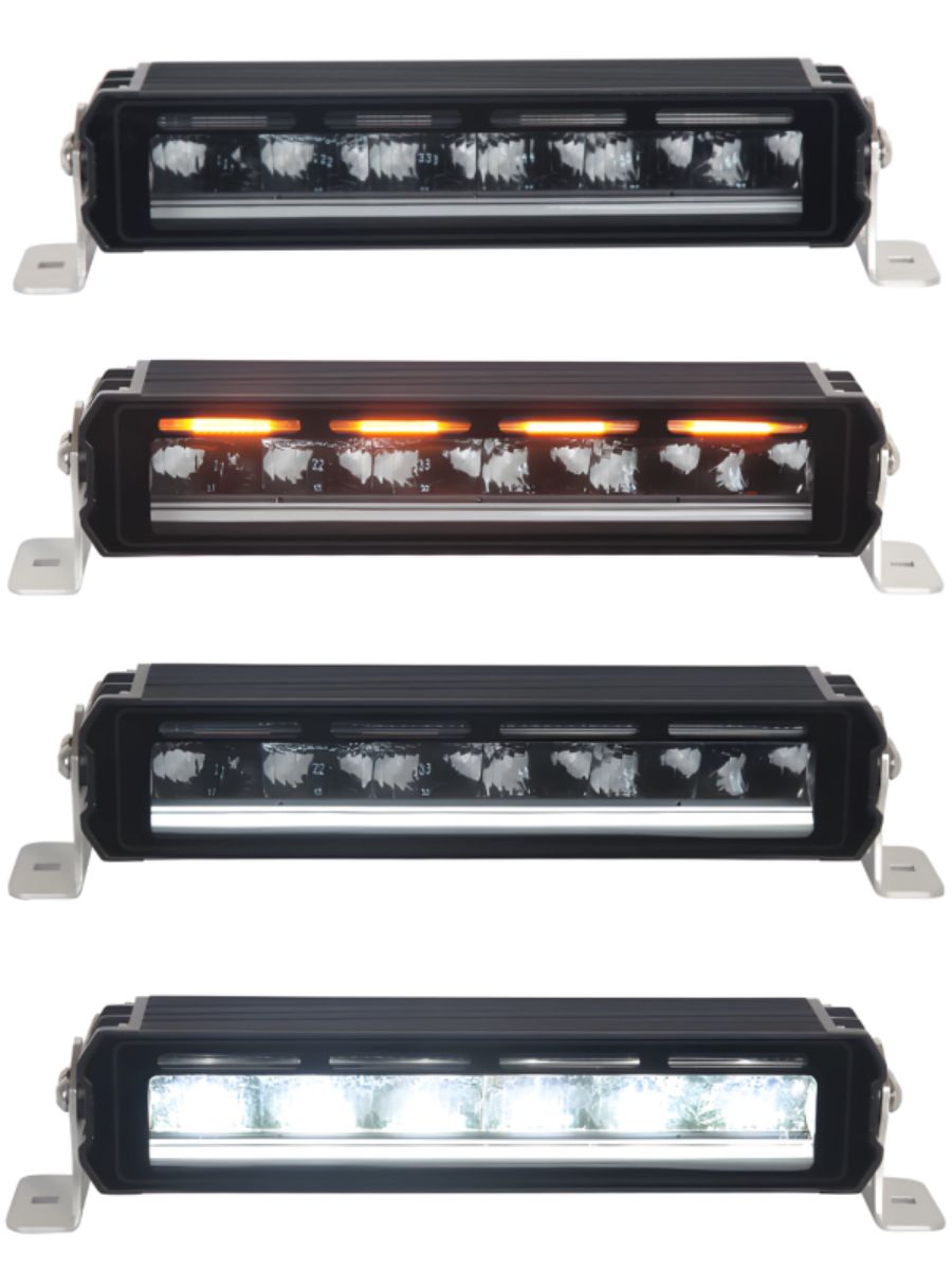 LED бар 30.5 см (12”) – 4800LM бяла DRL и оранжева блиц сигнална светлина 12V/24V