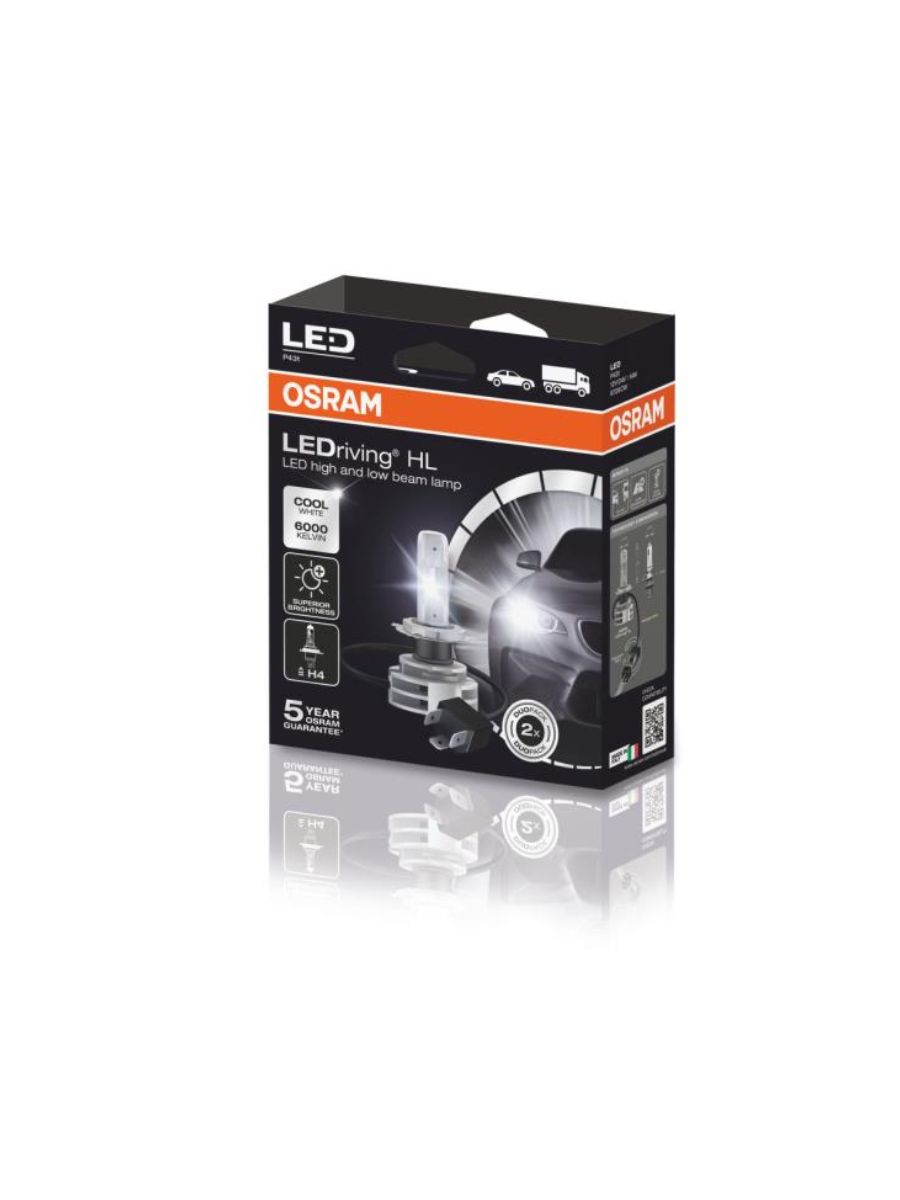 LED Крушки OSRAM LEDriving H4 12/24V 6000K – Комплект 2 броя