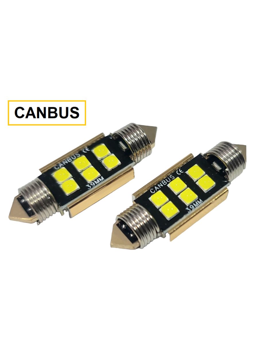 LED сулфидни крушки 39mm CANBUS – комплект 2 броя, 12V