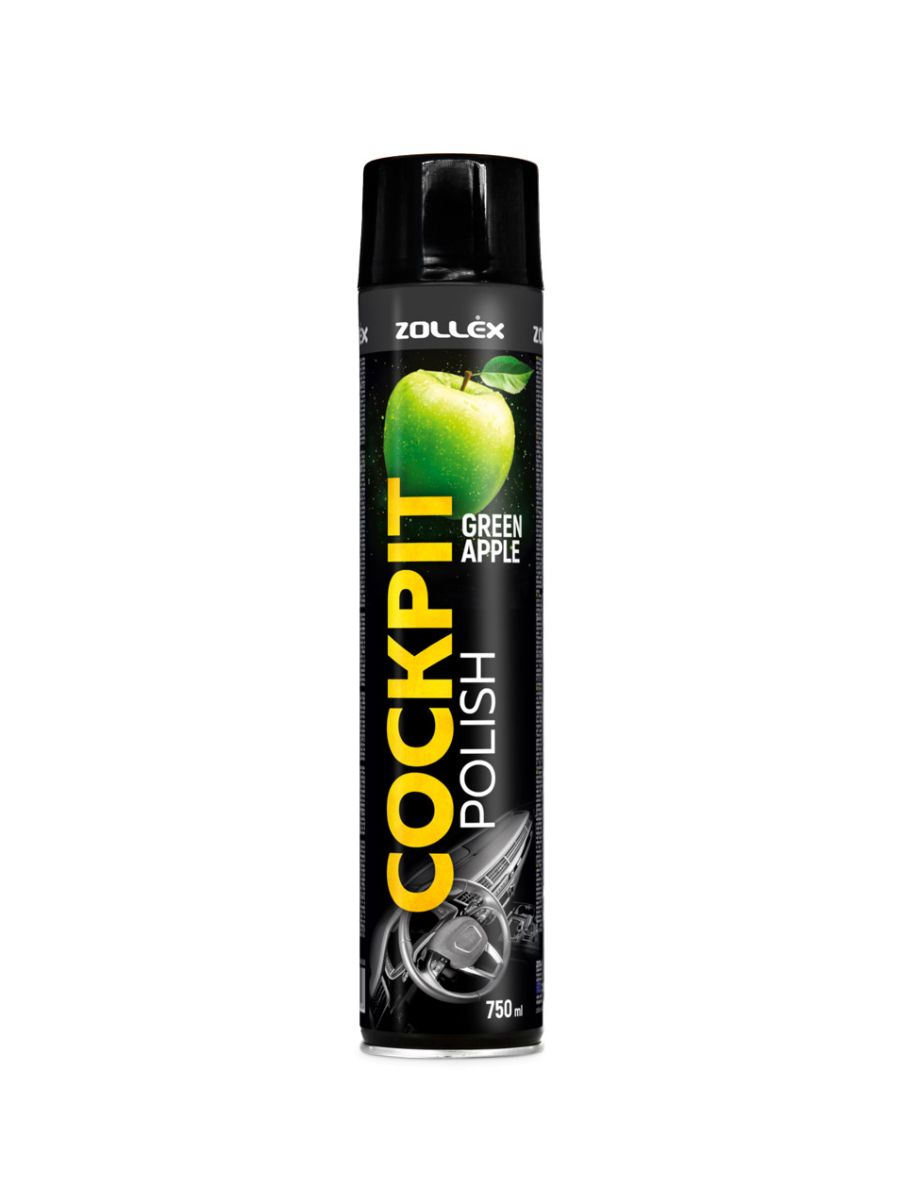 Спрей за табло Zollex 750ml – Cockpit Polish Green Apple