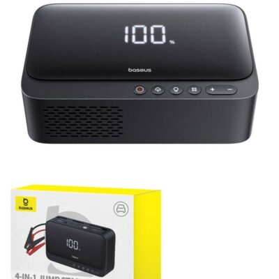 Стартерно устройство/Jump Starter Baseus 4-in-1 600A, 6000 mAh с компресор и фенер