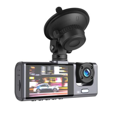 Видеорегистратор за автомобил XO XJ03 – Full HD 1080p, предна и задна камера, 120° ъгъл, нощно виждане