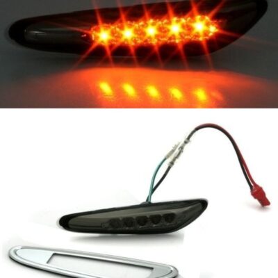 LED мигачи за BMW E46 (01-05) E60/X3 (2004-2009) – черни опушени