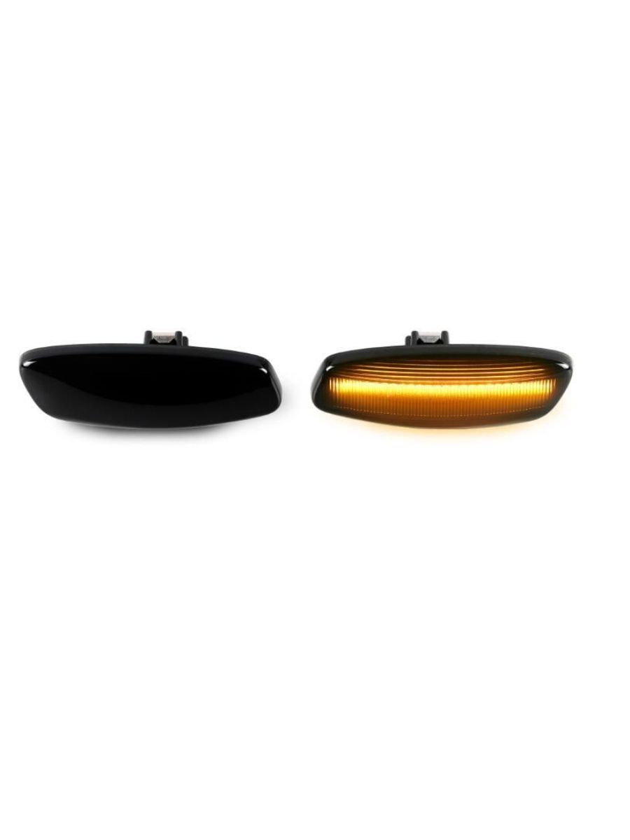 LED мигачи за калник Peugeot/Citroen – опушени, динамични (бягащ мигач)
