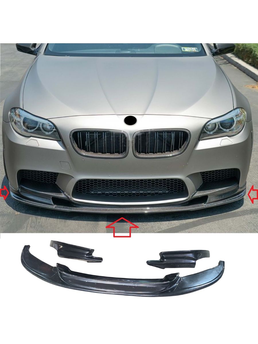 Преден лип спойлер за BMW M5 F10 (2010-2017) – 3 части