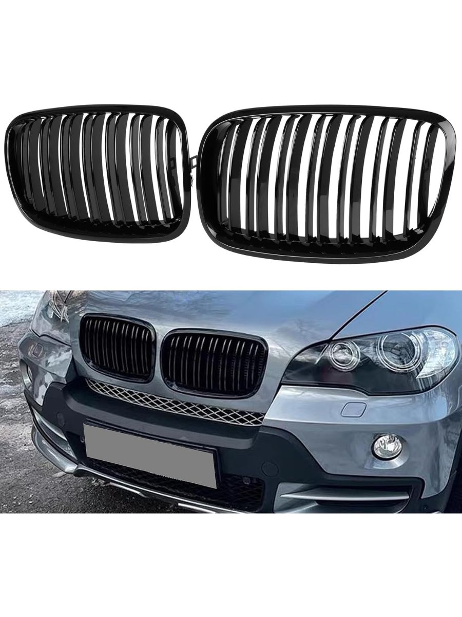 Решетки бъбреци двойни комплект за BMW X5/X6 E70
