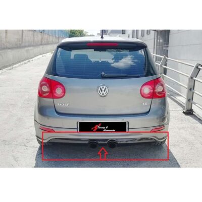 Дифузьор за задна броня двоен за VW Golf 5 (2003-2009) №422