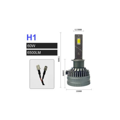 Комплект LED крушки H1 – 12V-24V 60W 6500LM 6000K CANBUS без грешки
