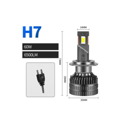 Комплект LED крушки H7 – 12V-24V 60W 6500LM 6000K CANBUS без грешки