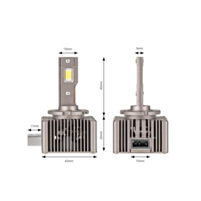 Комплект от 2 броя LED диодни крушки D1S за xenon 12-24V 10000lm Canbus без грешки