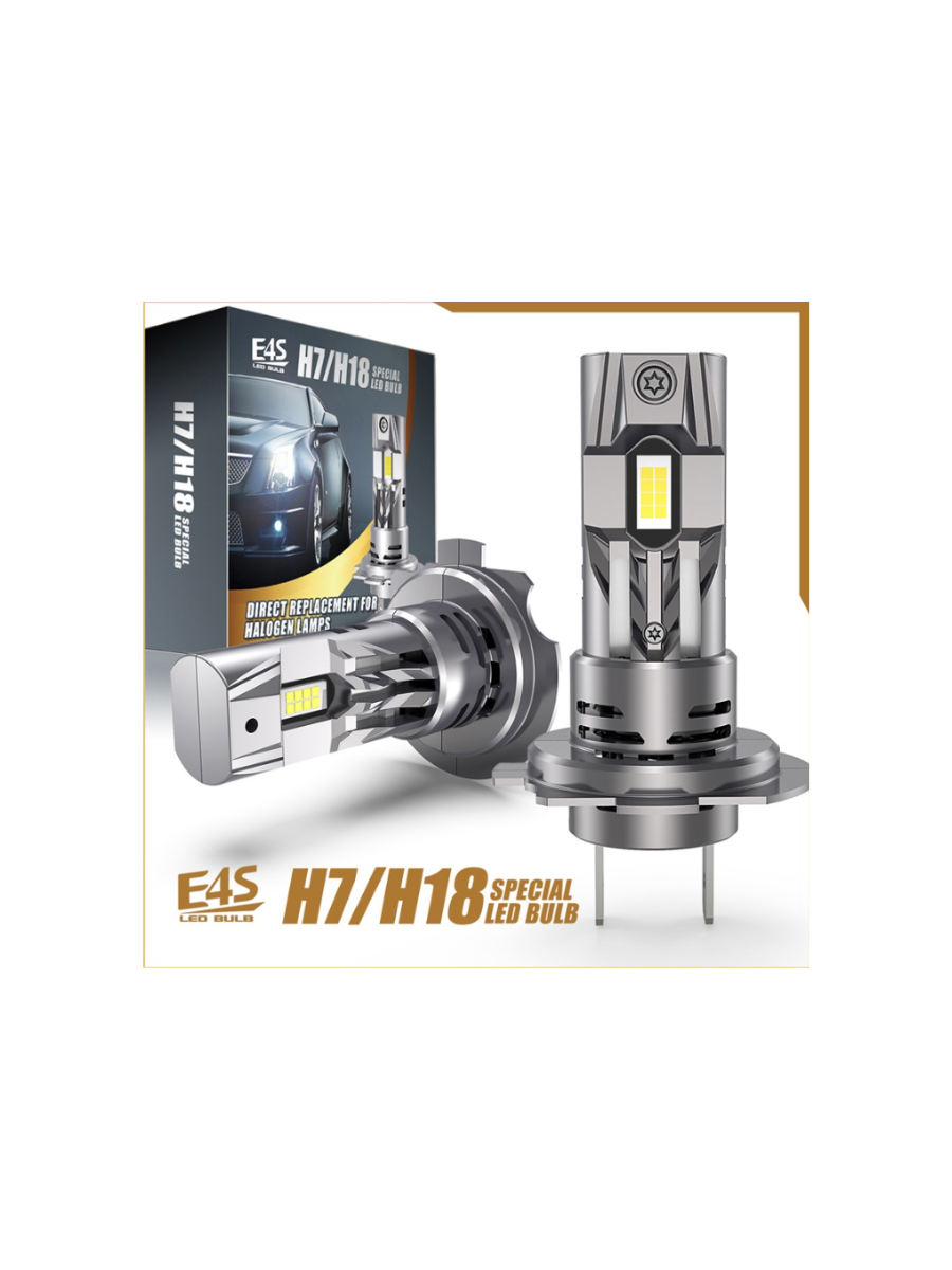 Мини LED крушки E4S H7 H18