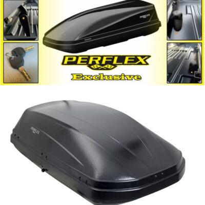 Автобокс Perflex ECO 370L Черен 140x85x40см – Покривен Багажник за Автомобил