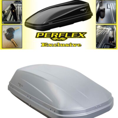 Автобокс Perflex ECO 370L Сив 140x85x40см – Покривен Багажник за Автомобил